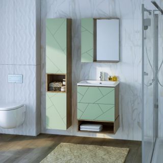 Ниша для тумбы Бриклаер Кристалл 4627125417047 35 см дуб гранж песочный